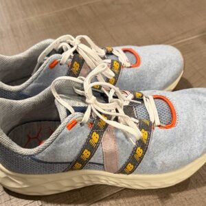 New Balance Light Blue and Orange Athletic Shoes